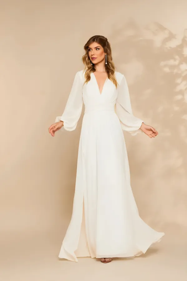 Vestido de Festa Longo - Fabiola II Off White