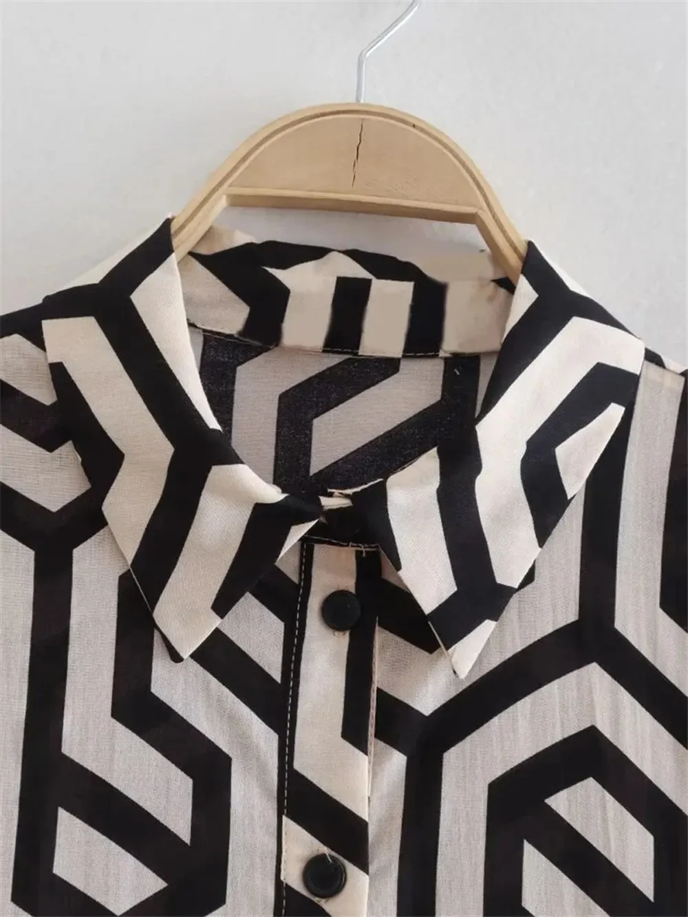 Geometric Pattern Printed Midi Dress