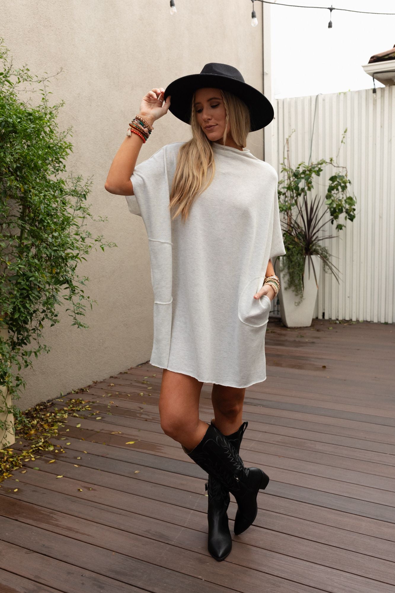 Laid Back Luxe Dress - Light Heather Gray