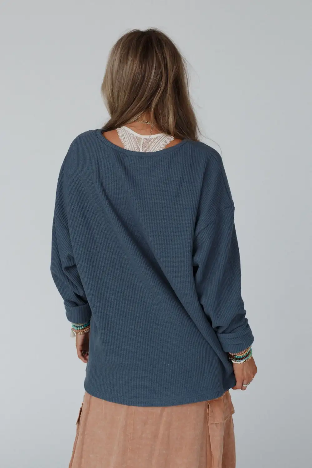Soaring Skies Graphic Pullover Top - Teal