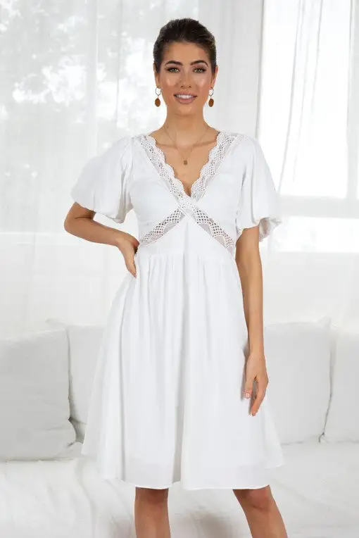 Adrina Dress - White