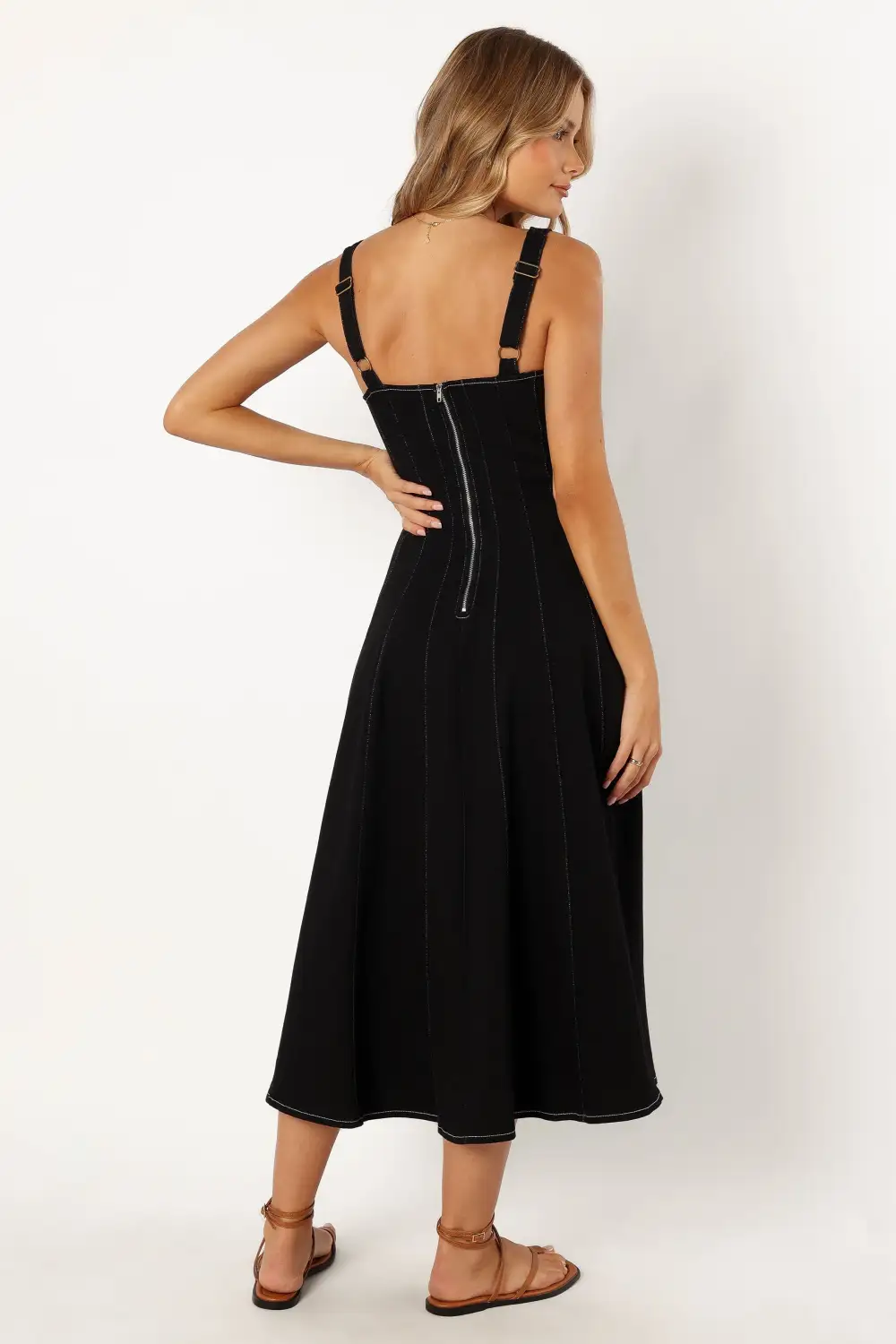 Una Midi Dress - Black