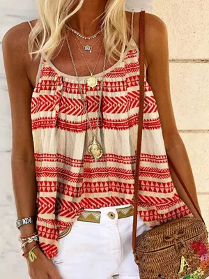 Bohemian Vacation Printed Outfits f927