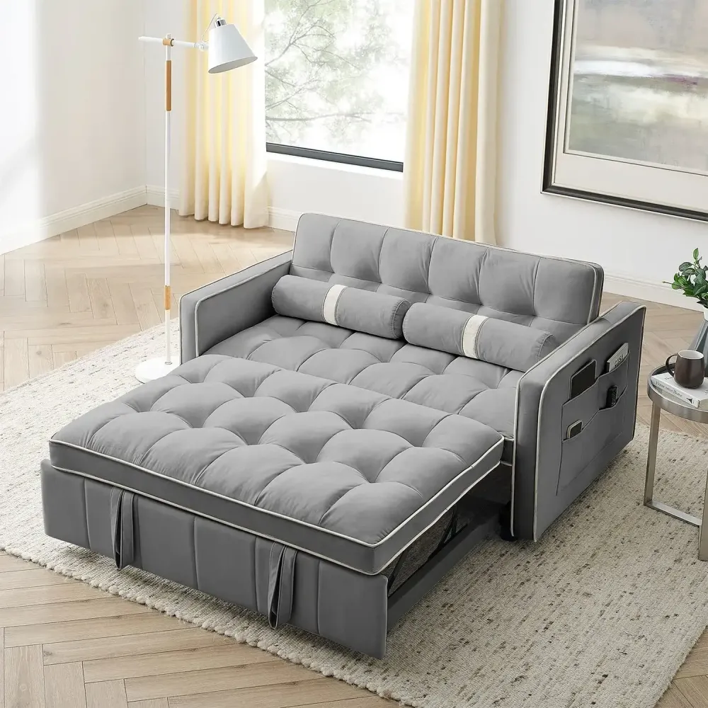 Sofa Cama Funcional Con Mesa Plegable Y Cajones – Bautista Theme