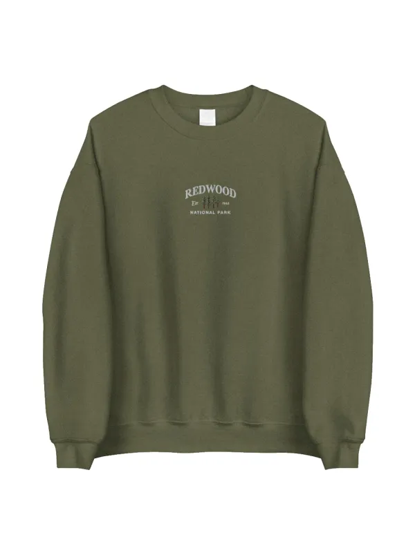 Redwood National Park Sweatshirt, Vintage,embroidered
