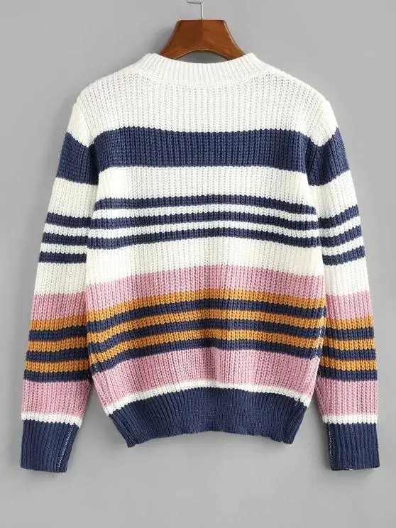 Striped Loose Jumper Sweater